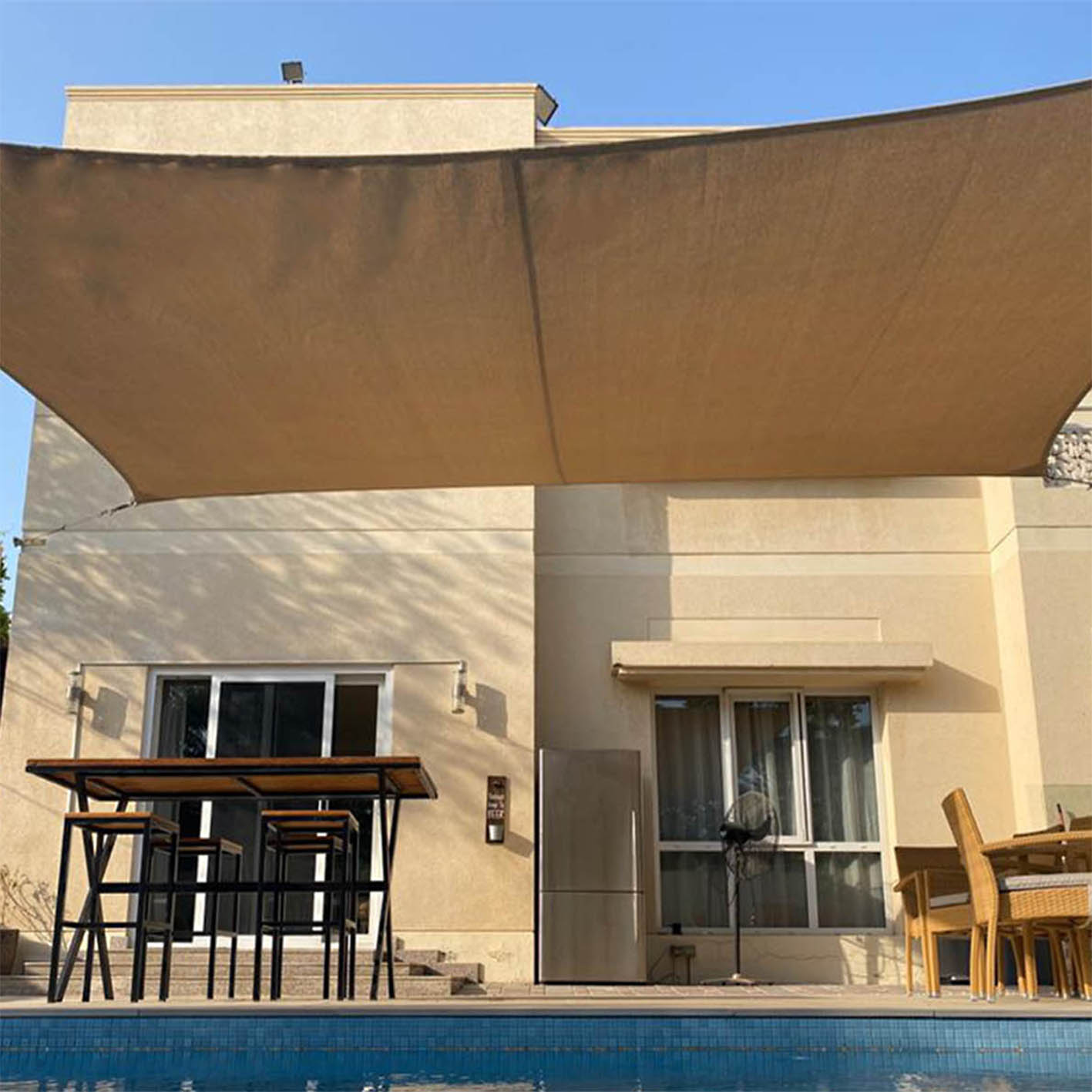 Pool shade sail Dubai sq